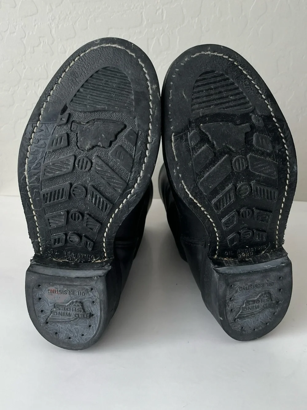 Red Wing Shoes 968 Leather Motorcycle Moto Boots Black Size Men’s 7 D